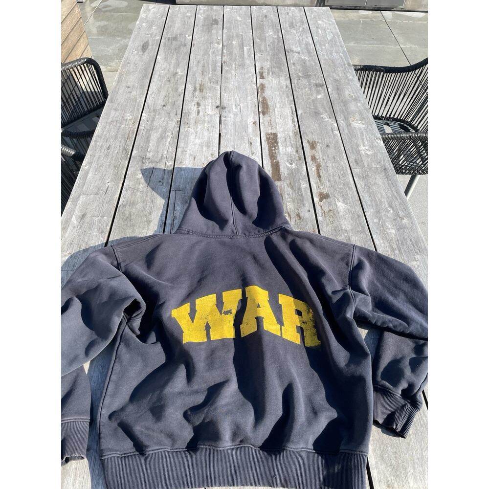 Vintage 1974 “WAR” Columbine Field Colorado Zip Up Hoodie Rare - Picture 6 of 7